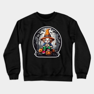 Halloween clown 3, pumpkins Crewneck Sweatshirt